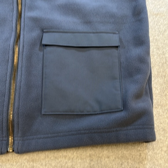 HOMAGE Men's Blue Fleece Full Zip Jacket-Medium - Picture 5 of 8